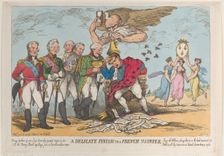 A Delicate Finish to a French Usurper, April 20, 1814., April 20, 1814. Creator: Thomas Rowlandson