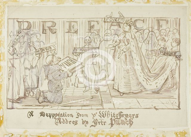 A Deputation from the Whitefriars, 1870/91. Creator: Charles Samuel Keene.