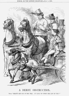 A Derby Obstruction 1861. Creator: Unknown