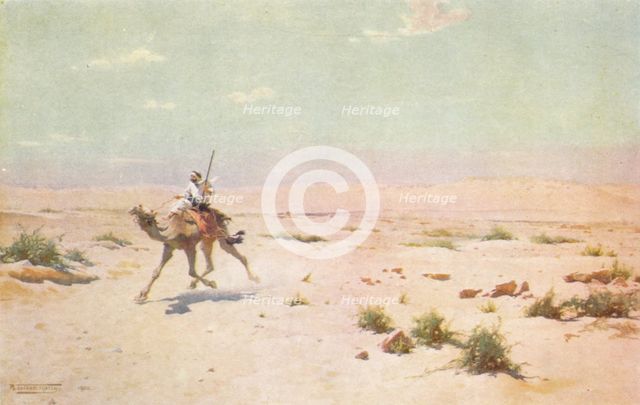 'A Desert Courier', c1880, (1904). Artist: Robert George Talbot Kelly.