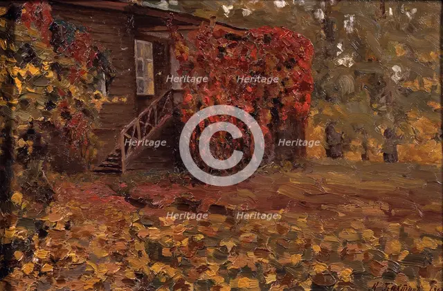 A deserted country house, 1909. Artist: Bakhtin, Konstantin Nikolayevich (1873-after 1928)