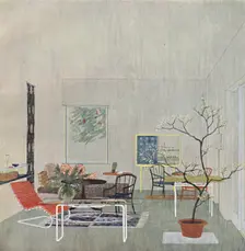 A design for a Gartenraum by Georg Steinklammer of Vienna 1935
