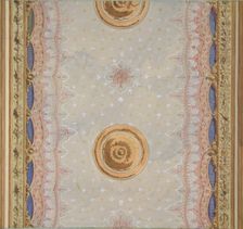 A design for the painted decoration of a ceiling or walls, 1830-97. Creators: Jules-Edmond-Charles Lachaise, Eugène-Pierre Gourdet