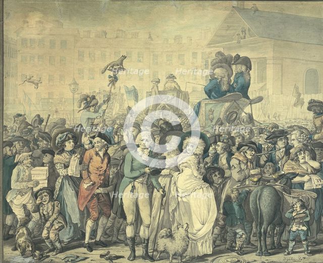 A detail from 'Westminster Election of 1788'. Creator: Robert Dighton.