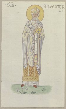 A detail of a mosaic in San Marco in Venice, 1818-1843. Creator: Johann Anton Ramboux