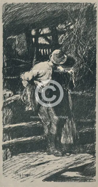 'A Devon Courting', 1919. Artist: Claude Allin Shepperson.