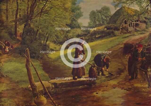 'A Devonshire Stream', 1864, (1935). Artist: James Clarke Hook.