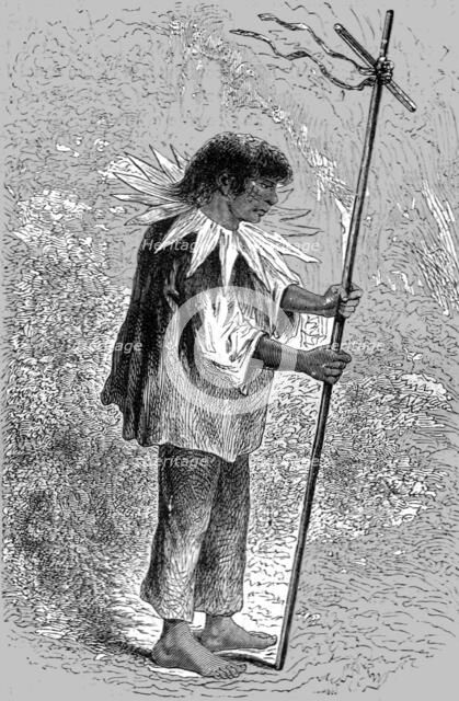 'A Devout Native; A Ride Round the Valley of Mexico', 1875. Creator: Frederick A. Lyons.