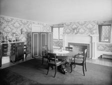 A Dining room, clubhouse, New York City, between 1900 and 1910. Creator: William H. Jackson