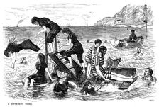 A Different Thing 1877 (1891). Artist: George du Maurier