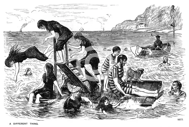 'A Different Thing', 1877 (1891).  Artist: George du Maurier