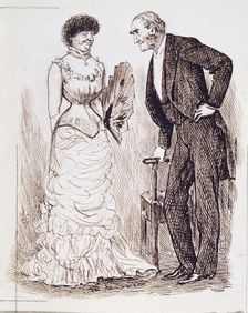 A Diplomatic Answer, 1882. Creator: George du Maurier