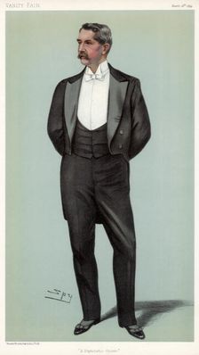 A Diplomatic Cousin Henry White, American diplomat, 1899.Artist: Spy