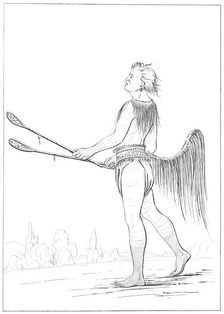 A Distinguished Ball Player 1841.Artist: Myers and Co