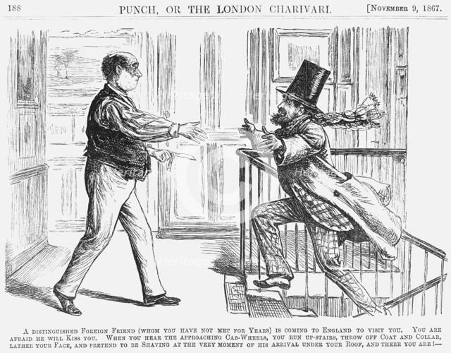 'A Distinguished Foreign Friend', 1867. Artist: Unknown