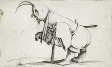 A Disabled Man Weaving a Hood, 1616. Creator: Jacques Callot