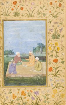 A Discourse Between Muslim Sages (image 1 of 6), c1630. Creator: Govardhan
