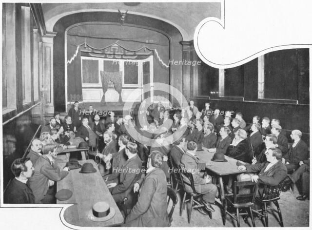 A discussion at the Eleusis Club, London, c1903 (1903). Artist: Unknown.