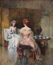 A Dish of Bohea in the Days of the Georges c1870. Artist: Joseph Walter West