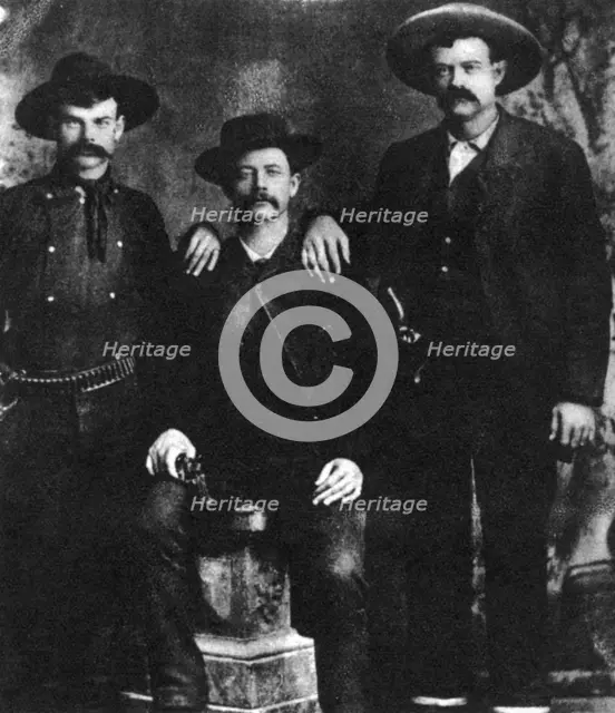 A disputed photograph of the train robber and outlaw Sam Bass, c1877-1878 (1954). Artist: Unknown