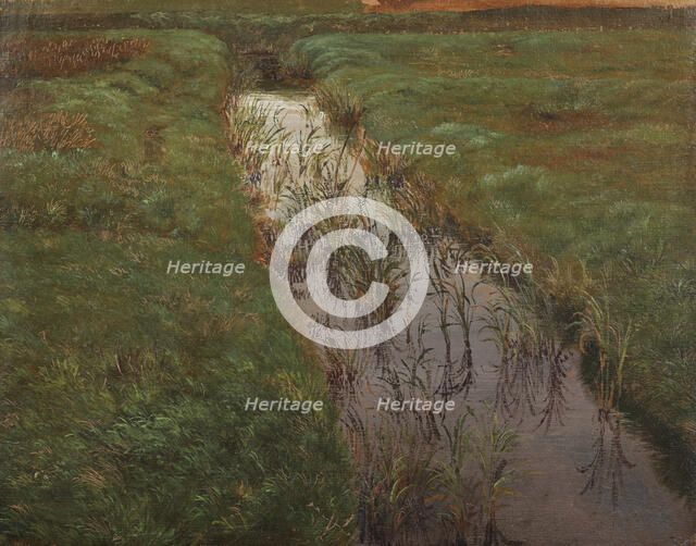 A Ditch, c.1850. Creator: Lorenz Frolich.