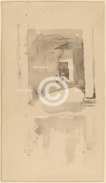 A Doorway in Ajaccio, 1901. Creator: James Abbott McNeill Whistler.