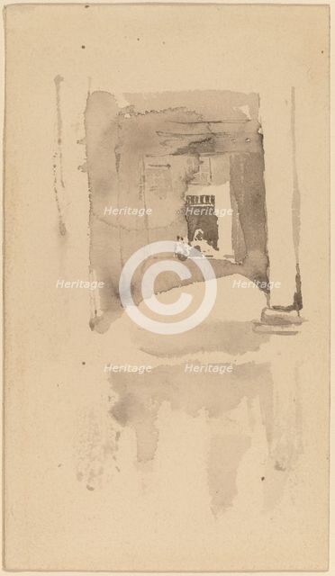 A Doorway in Ajaccio, 1901. Creator: James Abbott McNeill Whistler.