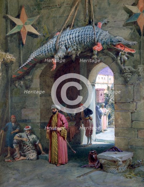 'A Doorway in Cairo', 1884. Artist: William Simpson