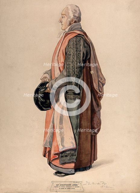 A doctor of physic of Oxford in his ceremonial robes, Oxford, c1820s. Creator: Unknown.
