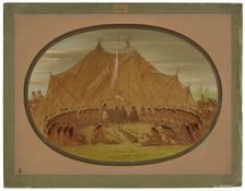 A Dog Feast - Sioux, 1861/1869. Creator: George Catlin