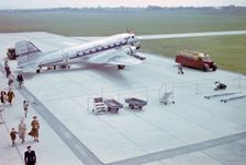 A Douglas DC-3, DDL's Sten Viking at Bulltofta Airport, Malmo, Sweden, 1960s. Creator: Unknown