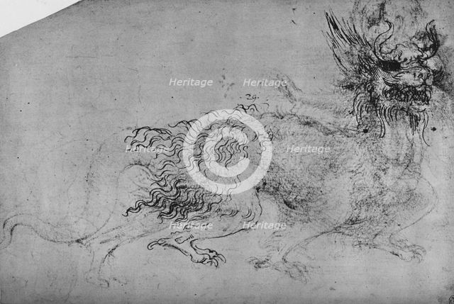 'A Dragon', c1480 (1945). Artist: Leonardo da Vinci.