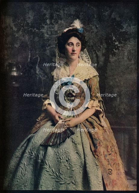 'A Dress of the early 18th century, with a fine example of quilted petticoat', c1913. Artist: Unknown.