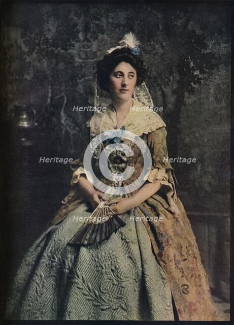 'A Dress of the early 18th century, with a fine example of quilted petticoat', c1913. Artist: Unknown.