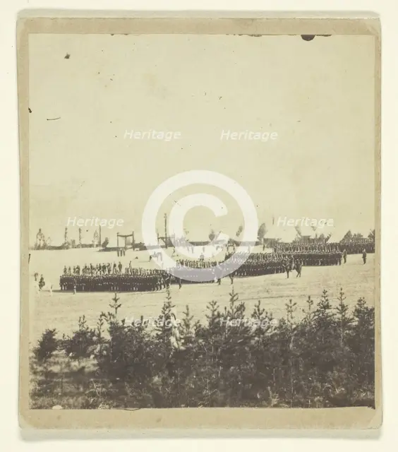 A Dress Parade of the Seventeenth New York, 1861. Creator: Unknown.