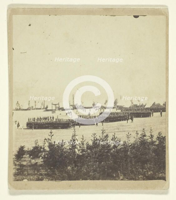 A Dress Parade of the Seventeenth New York, 1861. Creator: Unknown.