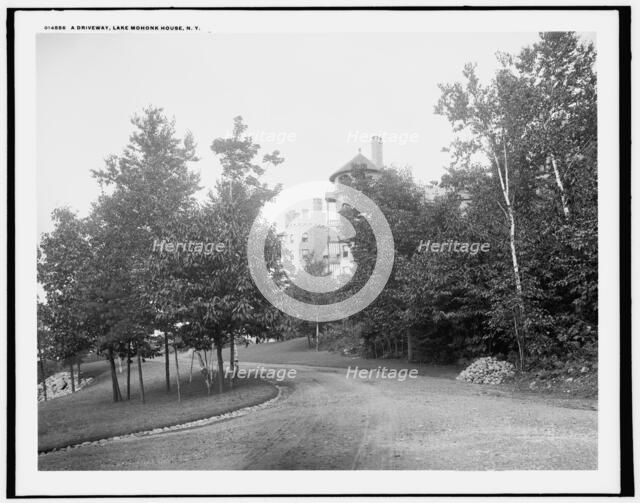 A Driveway, Lake Mohonk House, N.Y., (1902?). Creator: Unknown.