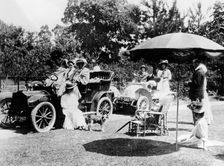 A driving party, (early 1900s?)