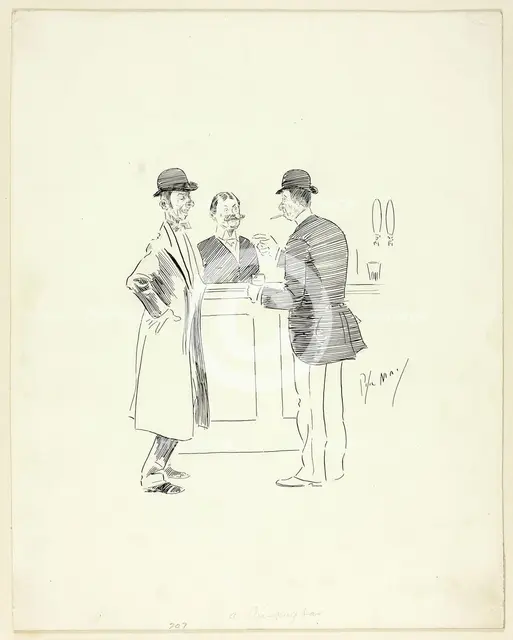 A Drinking Bar, n.d. Creator: Philip William May.
