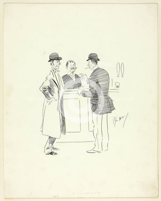 A Drinking Bar, n.d. Creator: Philip William May.