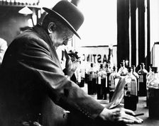 A dry dock at the Royal Victoria Dock, Canning Town, London