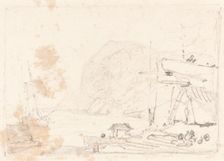 A Dry Dock, first half 19th century. Creator: John Sell Cotman
