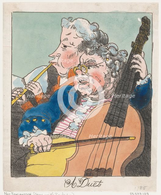 A Duet, 1785 (?)., 1785 (?). Creator: Unknown.