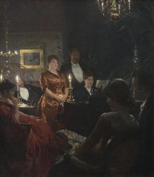 A Duet, 1887. Creator: Peder Severin Kroyer