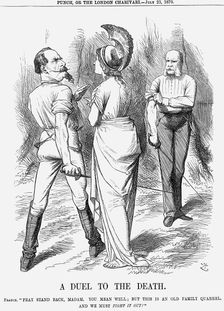 A Duel to the Death 1870. Creator: Joseph Swain