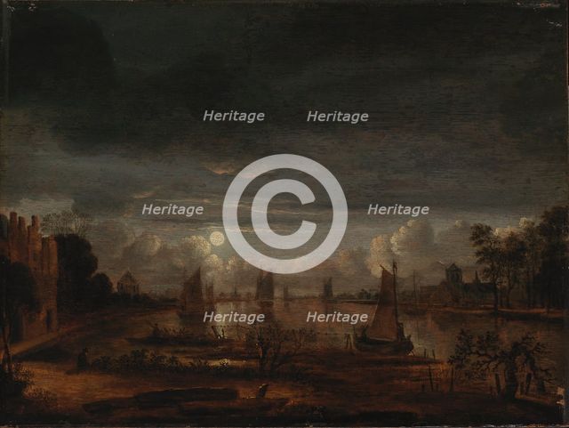 A Dutch Townscape. Creator: Aert van der Neer.