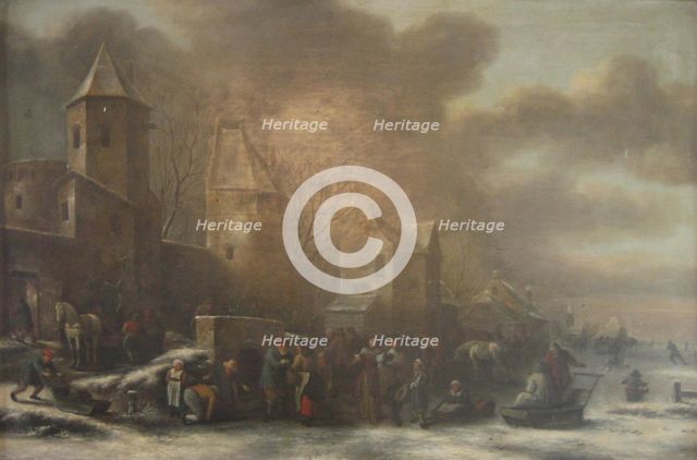A Dutch Winter Scenery, 1625-1676. Creators: Klaes Molenaer, Jan Miense Molenaer.