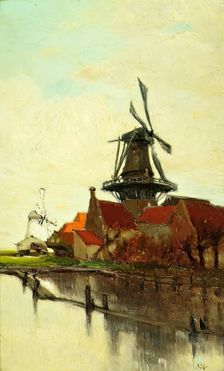 A Dutch Windmill, 1885. Creator: Clara Montalba