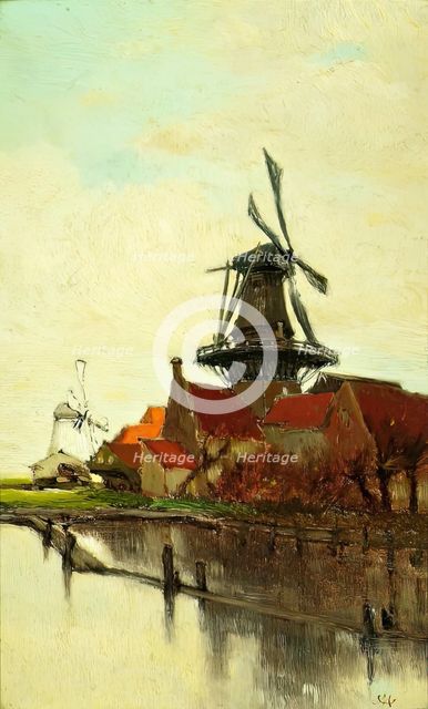 A Dutch Windmill, 1885. Creator: Clara Montalba.