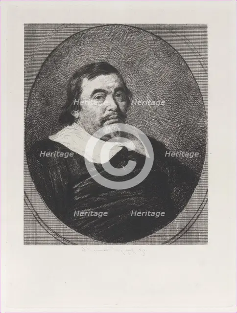 A Dutch Burgomaster, after Bartholomeus van der Helst, 1871. Creator: Jules-Ferdinand Jacquemart.